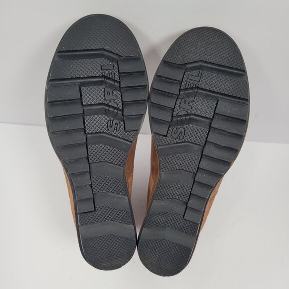 Sorel Evie Women's Pull On Wedge Ankle Boots Brown NL3816-242 US Size 7 - Picture 7 of 8